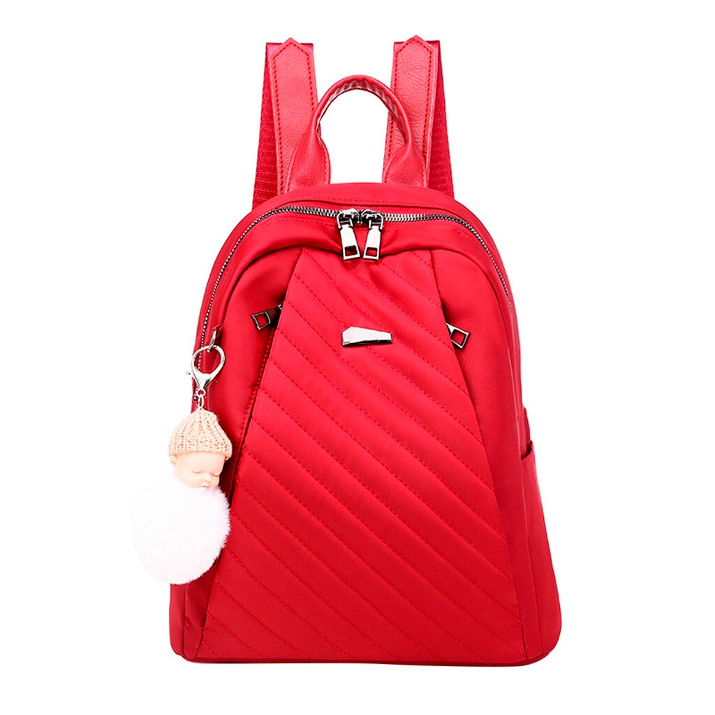 Waterdichte Rugzak Vrouwen Reizen Bagpack School Schoudertassen Voor Tienermeisjes Mochila: Rood