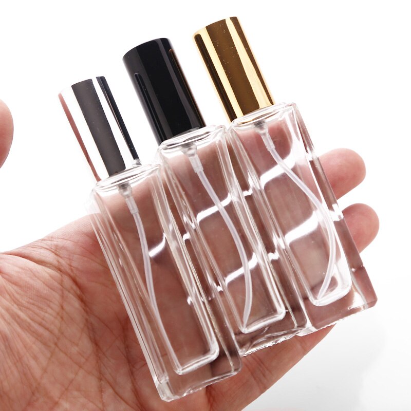 10 stks/partij 20ml clear Glas Lege Parfumflesjes Verstuiver Spray Hervulbare Fles Spray Scent Case met Travel Size Draagbare