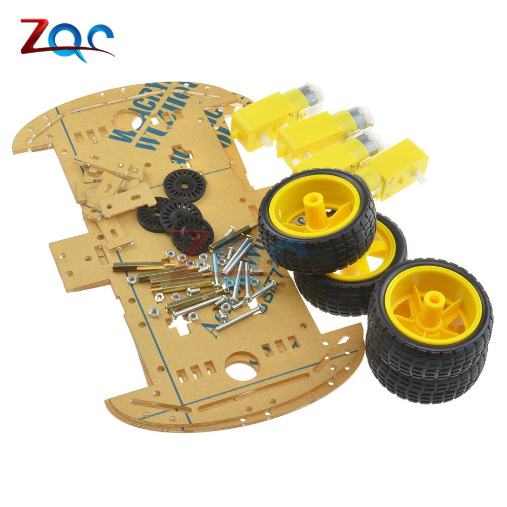 Smart Car Kit 4WD Smart Robot Car Chassis Kits met Speed Encoder en Batterij Box voor Arduino Diy Kit Robot kit Arduino Diy