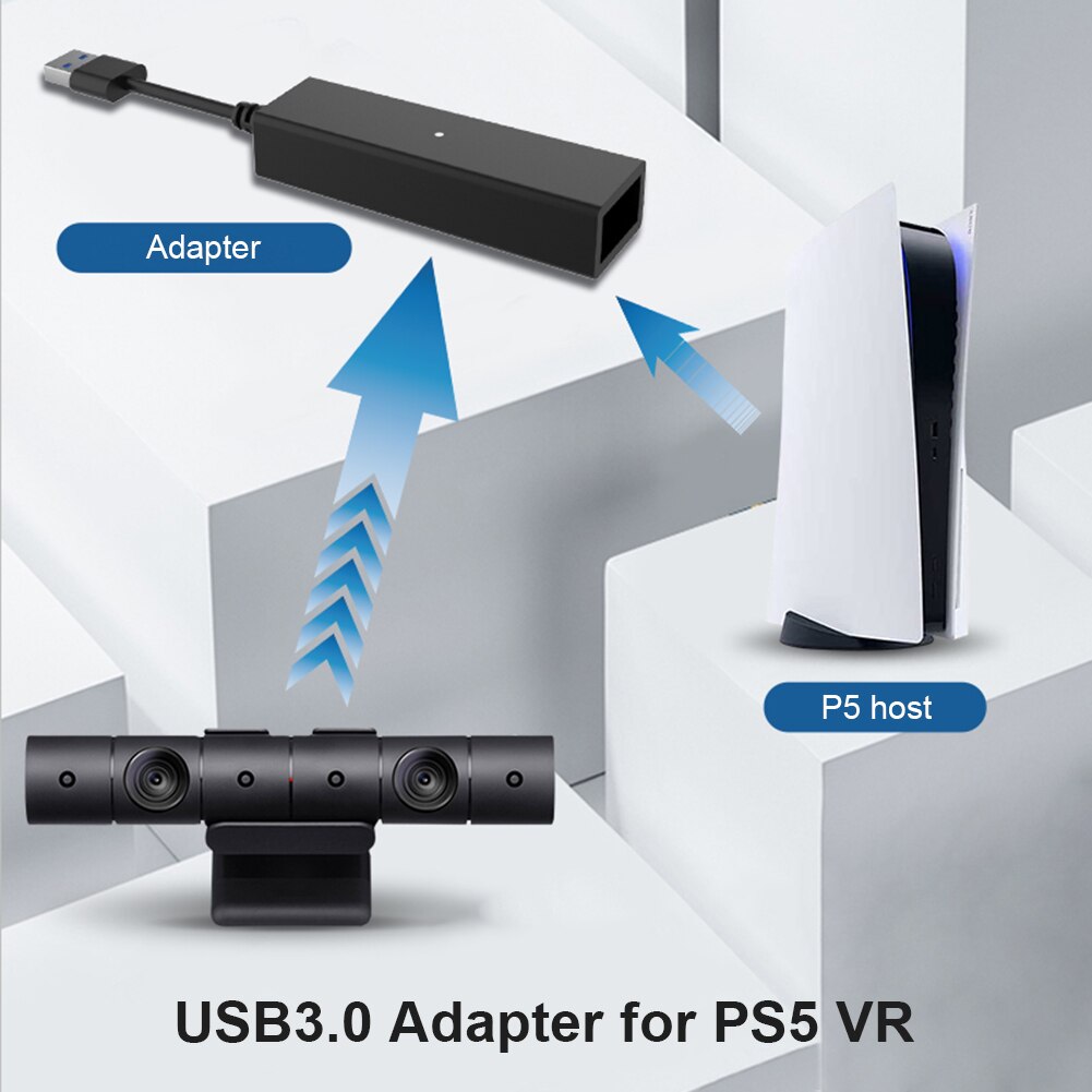 For PS5 VR Cable Adapter USB3.0 AL-P5033 Game Console Mini Camera Connector For PS5 Game Console PS5 Adapter Games Accessories