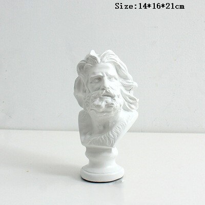 Nordisk venus staty skulpturer blomkruka david figur gipsväxt torkade blommor kruka hantverk skissa vardagsrum dekoration: Marseille (vit)
