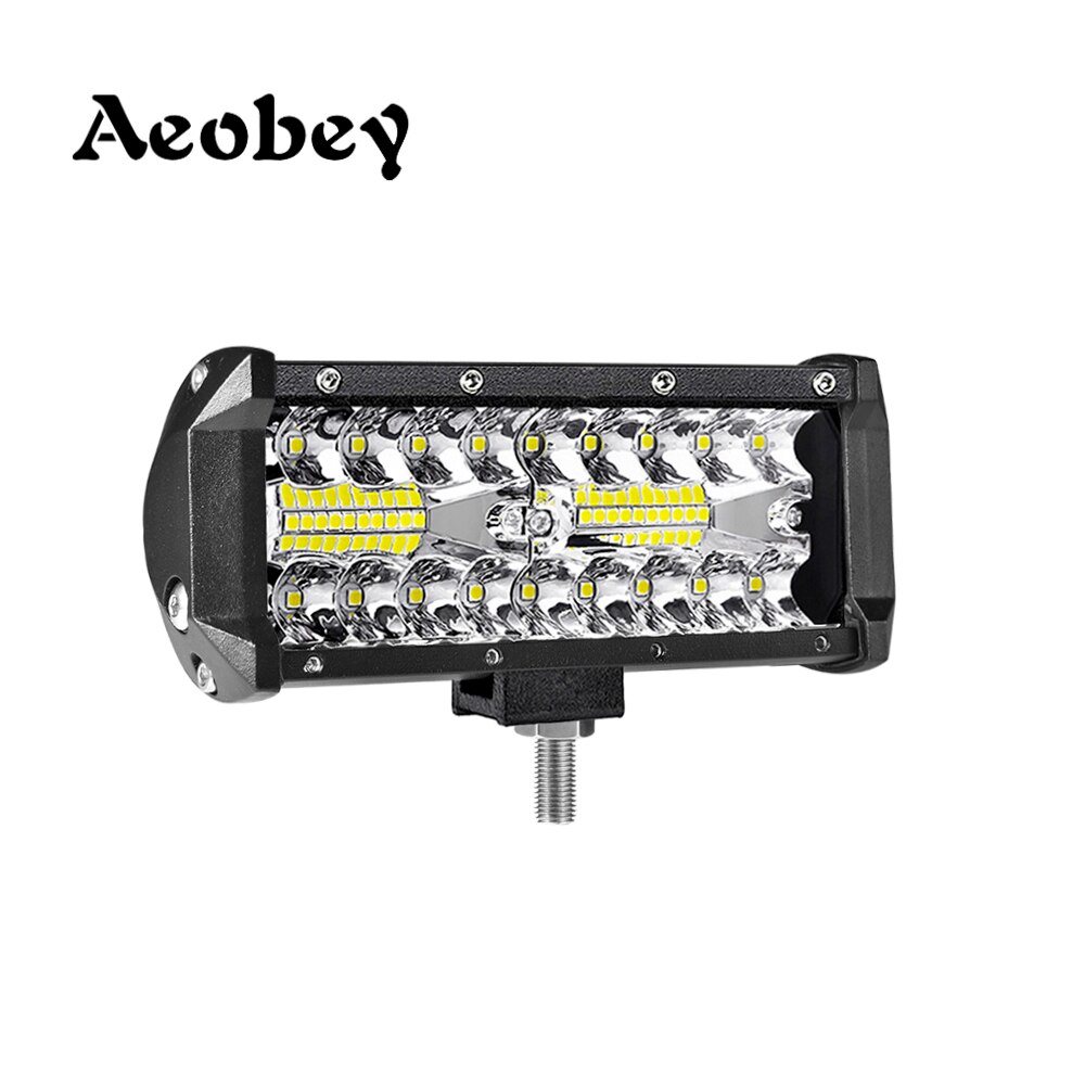 1pcs 7inch 120W Offroad Led Light Bar For Cars Combo Beams Off road SUV ATV Tractor Boat Trucks Excavator 12V 24V Work Lights