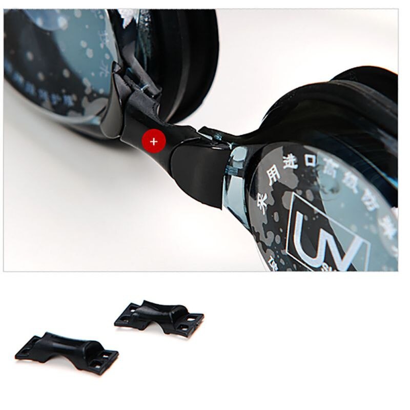 Unisex Swimming goggles waterproof myopia goggles -1.5 to -9.00 anti-fog silicone optical myopia nearsighted glasses
