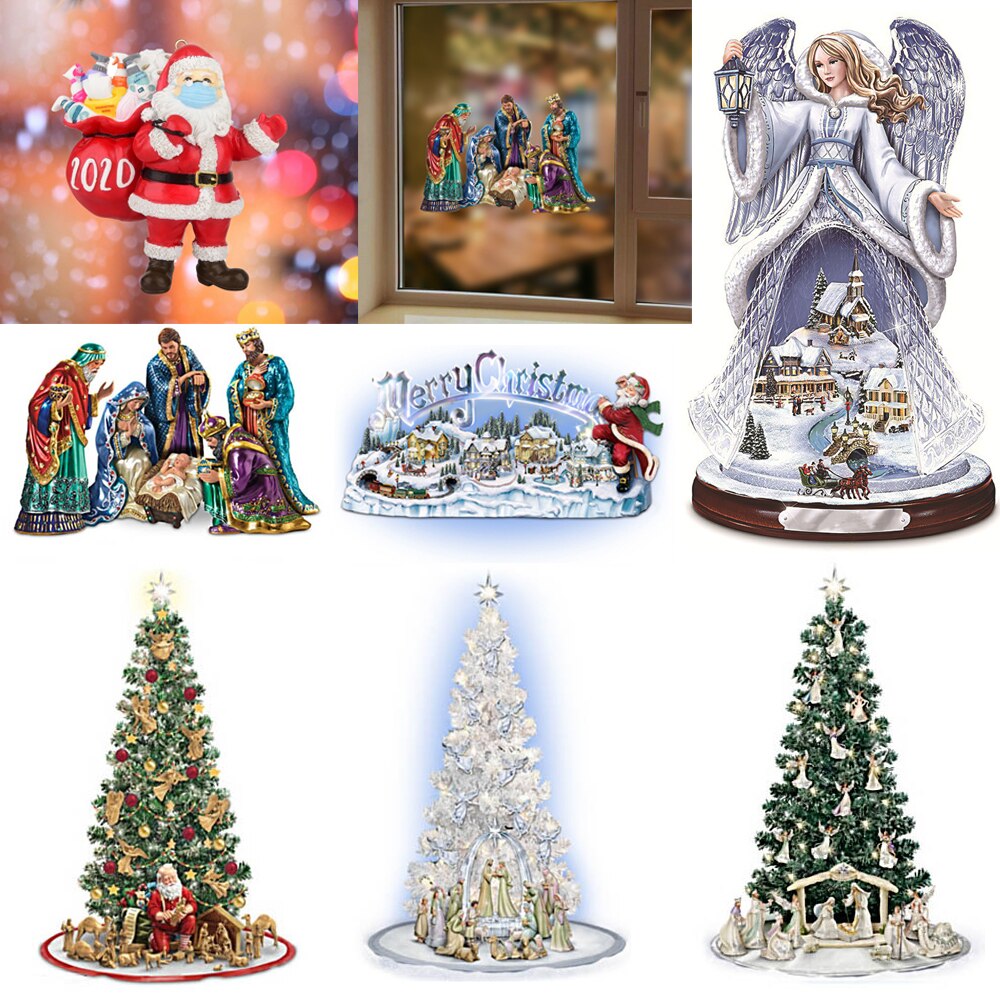 Diy pvc kerst raamstickers wanddecoratie etalage ornament elektrostatisch waterdicht festival decoratie sticker gelukkig jaar