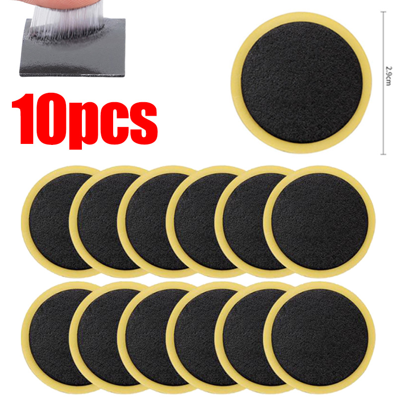 20/10PCS Fiets Lijm Gratis Band Patch Universele Lijmvrije Band Patches Fietsband Patch tool Geen lijm Lijm Fiets Accessoires: Khaki