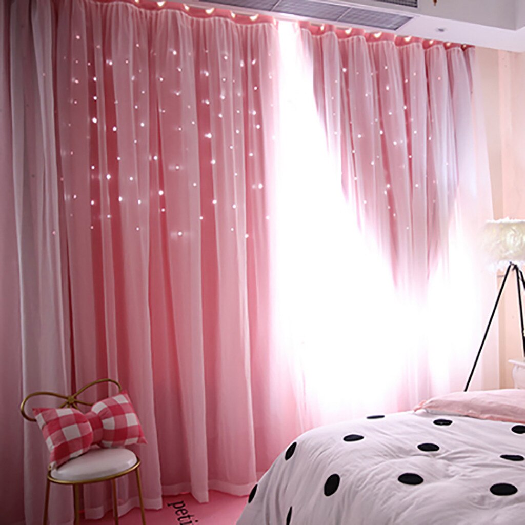 1 Pcs Pure Kleur Tulle Deur Gordijn Drape Panel Sheer Sjaal Valletjes Transparante Tule Gordijnen Venster Pure Voor Slaapkamer