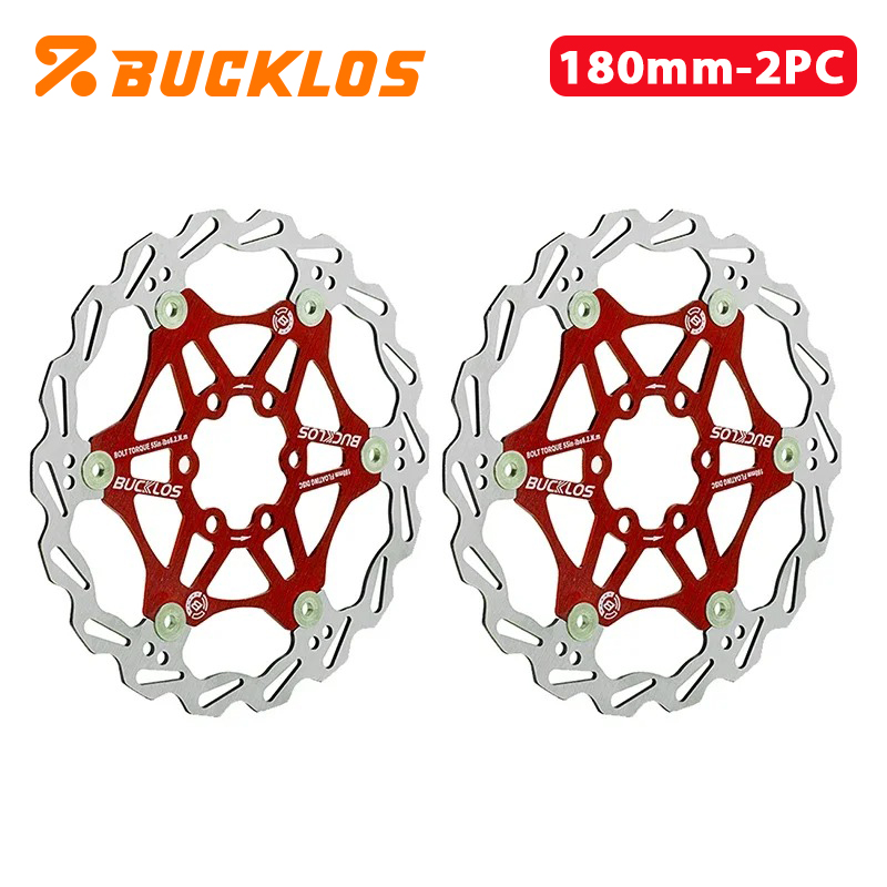 BUCKLOS Bike Floating Rotors 160mm 180mm 203mm Bicycle Hydraulic Disc Brake Rotor Road Mountain Bike Brake Disc Bicycle Brake: plum