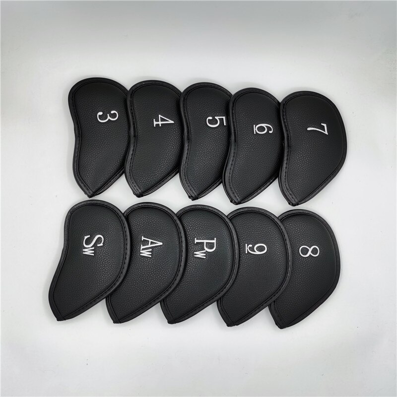 9 pçs/lote Zíper Ferros de Golfe Conjunto De Ferro De Golfe Cabeça Covers Headcovers de golfe Espíritos George # 4-9PAS 3 Cores Para O Homem Mulheres