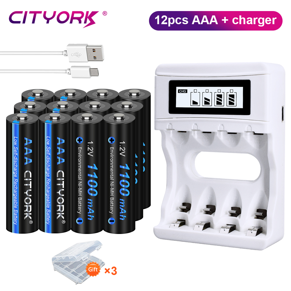 CITYORK 1.2V AAA NIMH akumulator 3A NI-MH akumulatory AAA z opakowaniem na baterie do zdalnie sterowanych zabawek myszy: other