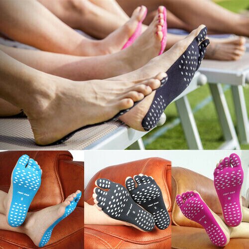 Plantilla invisible antideslizante para la playa, etiqueta para exterior, zapatos, Pearse en las suelas, almohadillas adhesivas de Yoga para los pies, Nakefit Unisex