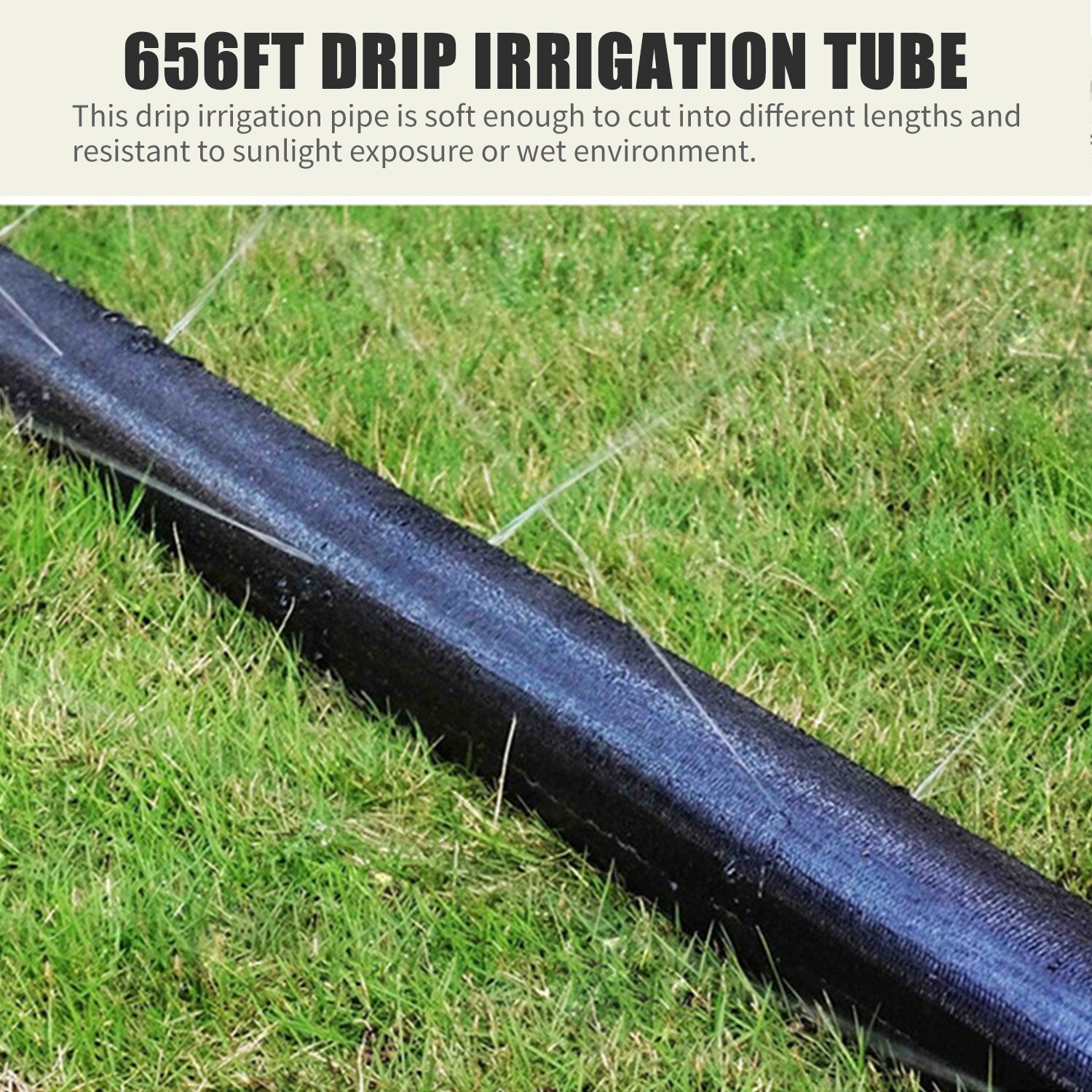 Drip Agricultural Irrigation Tube 3-5 Holes Drip Tape Distribution Tubing Crops Plants Watering Irrigation Hydroponics Dripline