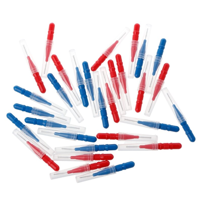 30/50Pcs Clean Tooth Floss Head Hygiene Dental Interdental Brush Toothpick Care