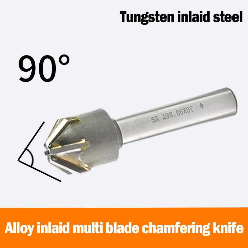 Countersink Drill with Brazing Carbide Blade Chamfering Milling Tool 60 90 120 Degree16mm 20mm 25mm 30mm 40mm 50mm Chamfering