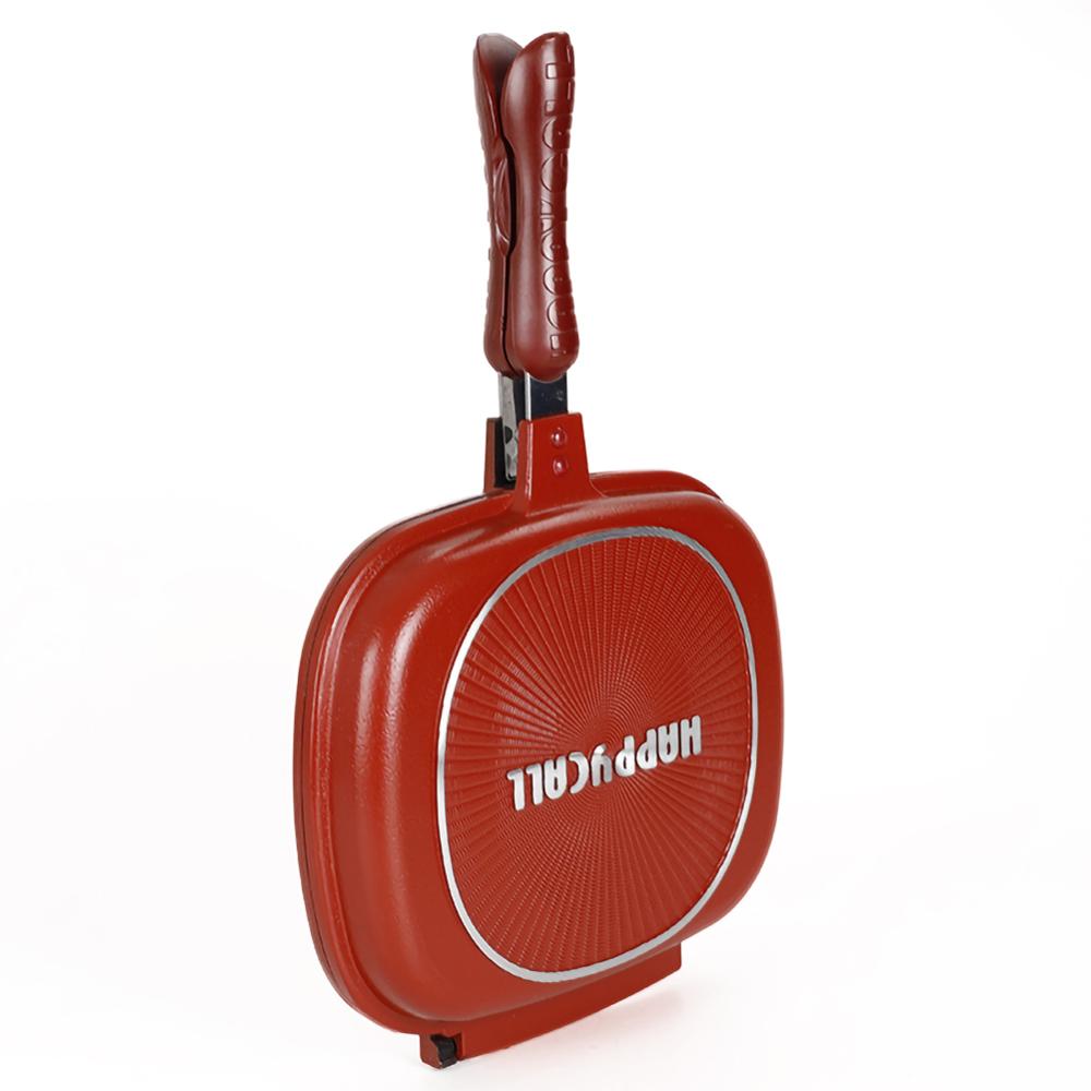 32CM/28CM Double Side Grill Frying Pan Non-Stick Barbecue Cooking Tool Home DIY Grill Pan Pancake Pan Rectangular Pancake Maker