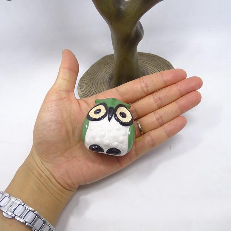 Ocarina de búho con 4 agujeros para niños, instrumento Musical hecho a mano, con forma de pájaros de dibujos animados, para principiantes