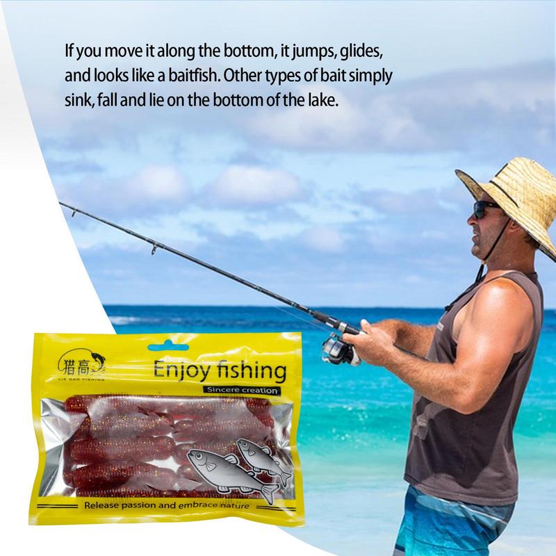 Maden Visaas 10 Stuks Zachte Maden Aas Precieze Zinkende Snelheid Effectief Visaas Voor Bas