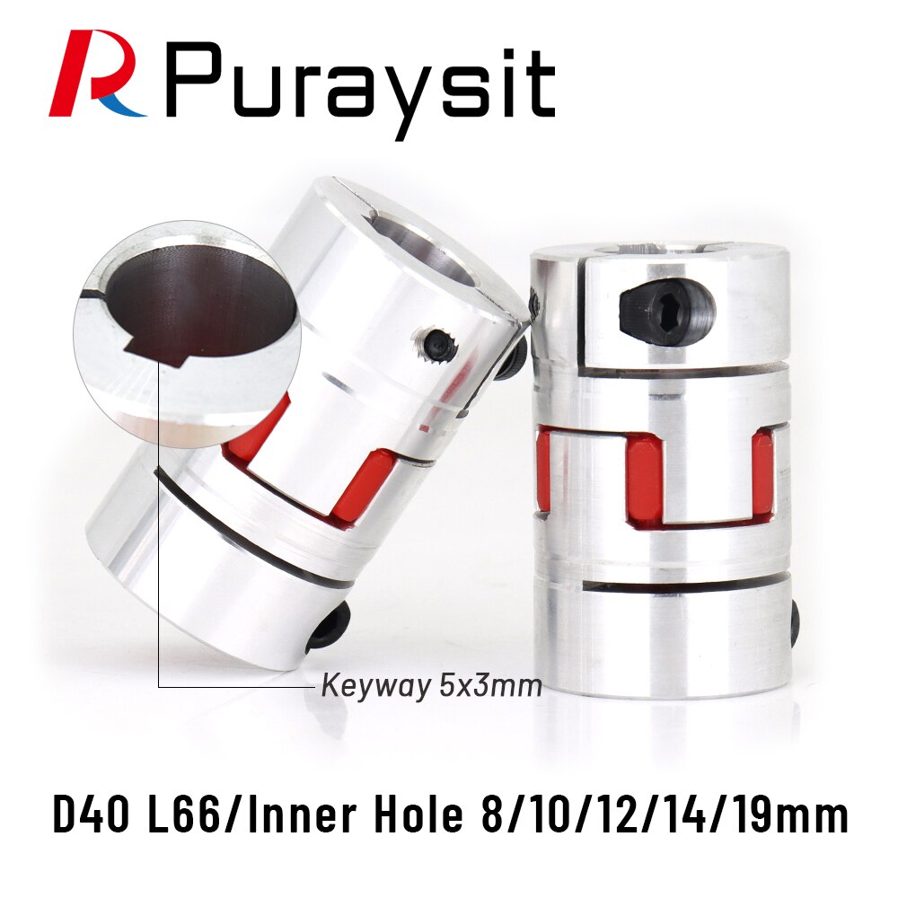 Servomoteur en alliage d&#39;aluminium, série D40L66, couple élevé, vis à billes, accouplement élastique, lit CNC, 8/10/12/14/19mm
