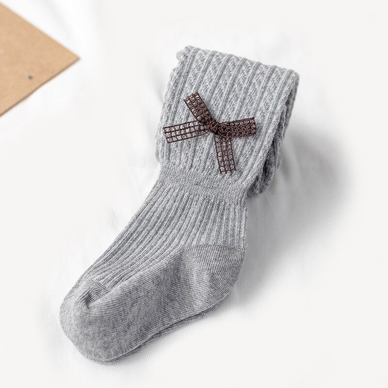 ER Hallo Genießen Sie Neue Herbst freundlicher Mädchen Gamaschen Gestrickte Leggings Hosen freundlicher Süße ach de engel Strumpf Feste Beiläufige Kleidung: Grau / 12m