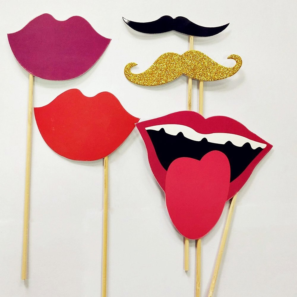 Bachelorette Hen Party Photo Booth Props DIY Kits Girls Night Out Wedding Bridal Shower Decorations Game Photo Shoot Favor