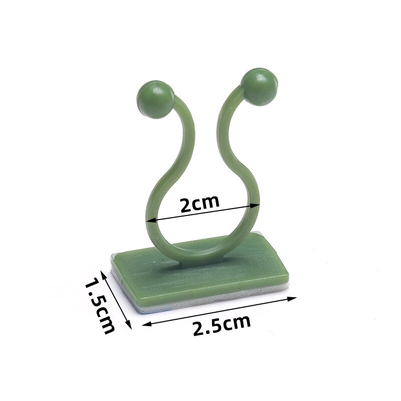 10/1 Pcs Invisible Wall Vines Fixture Plant Climbing Wall Clip Sticky Hook Fixing Clip Holder for Home HG99