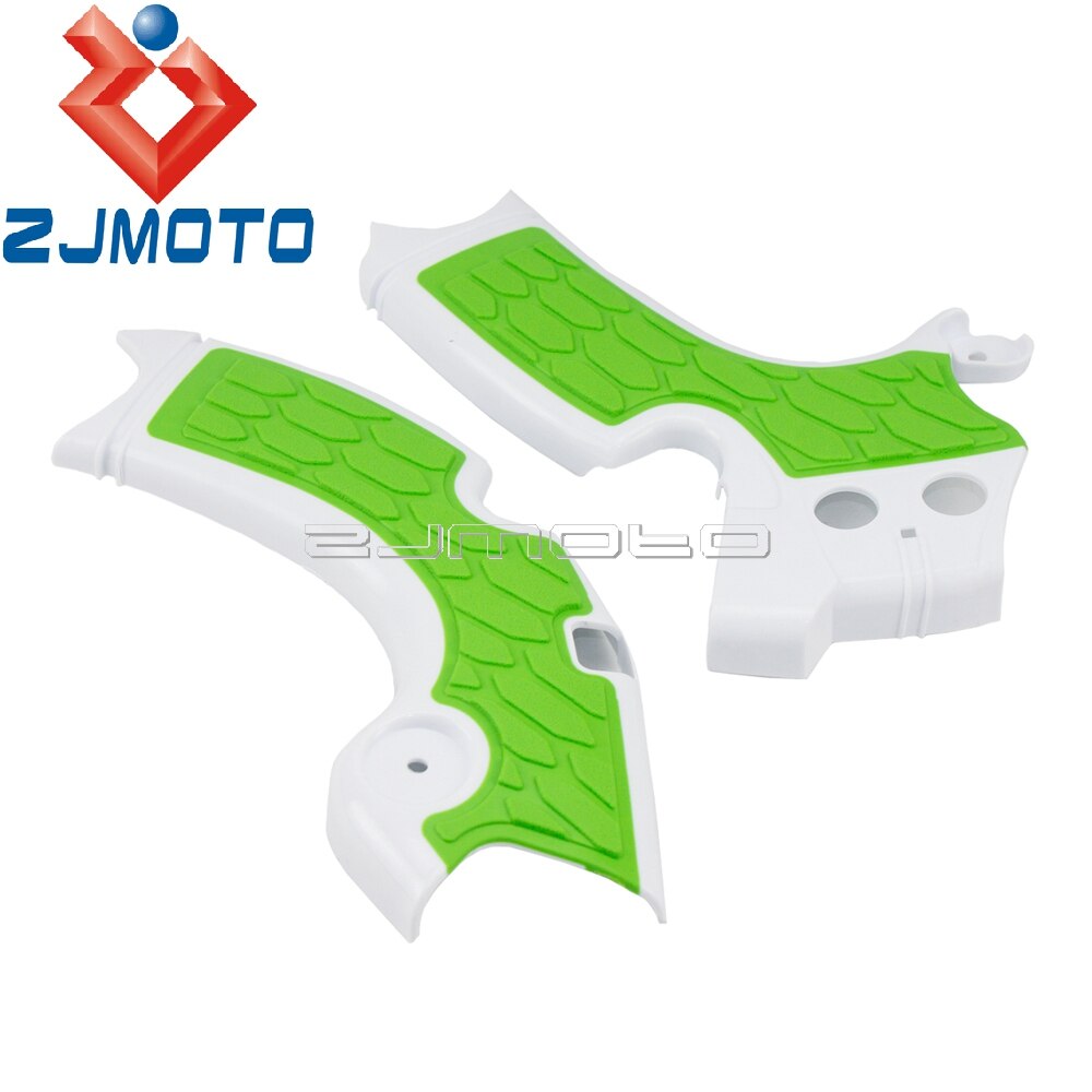 Zielona osłona ramy bocznej na zamówienie dla Kawasaki KX250 2019 KXF250 KX250F 2015-2017 2018 plastikowa osłona ramy ABS