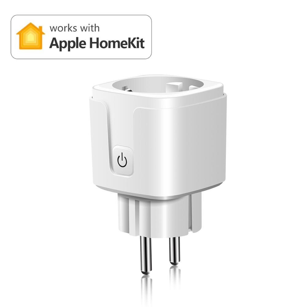 Homekit-enchufe inteligente inalámbrico con Control remoto, Siri enchufe de Control por voz, compatible con Apple Homekit, EU/US: Homekit EU Plug / 2Pcs