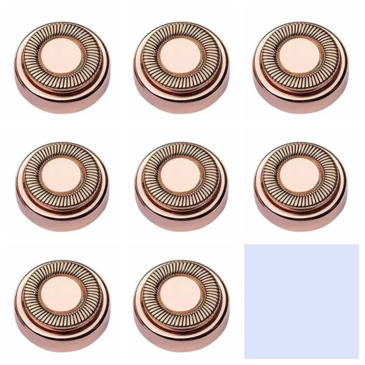 Vervangende Meskoppen Voor Vlekkeloze Gezichtshaarverwijderaar Vervangende Messen Voor Oude Finishing Touch Vlekkeloze Ontharing: WHITE