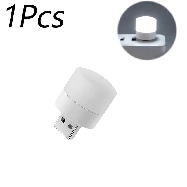1/10PCS USB Plug Lamp 5V 1W Bright Eye Protection Book Reading Light Mobile Power Charging Warm White USB Small LED Night Light: Red