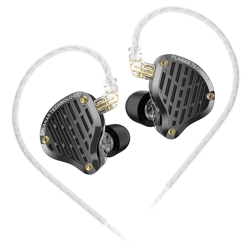 KZ PR3 w uchu 13.2MM planarny sterownik słuchawki przewodowe słuchawki muzyczne HiFi monitor basowy słuchawki douszne sportowy zestaw słuchawkowy: WHITE