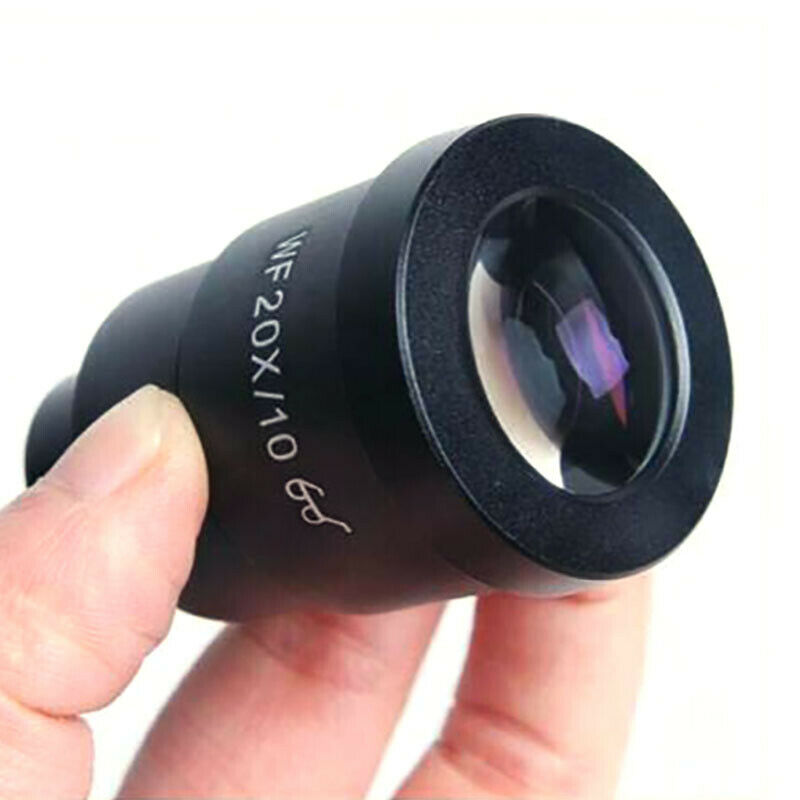 20X/10 Stereo Microscope Eyepiece WF20X Wide Field High Eye Point Optical Glass Lens 30mm Mounting Diameter