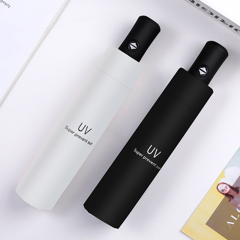 UV Vinyl Sun Umbrella Sun Umbrella UV Protection Sun Protection Umbrella for Women 3-Fold Umbrella