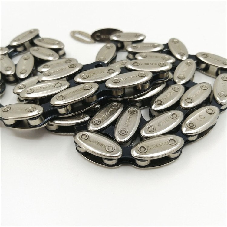 Bicycle Chain CN NX10 Single Speed Bicycle Chain 100L With Links 1/2'' * 1/8'' Fixed Gear Bike Olive Chain Beach Bike