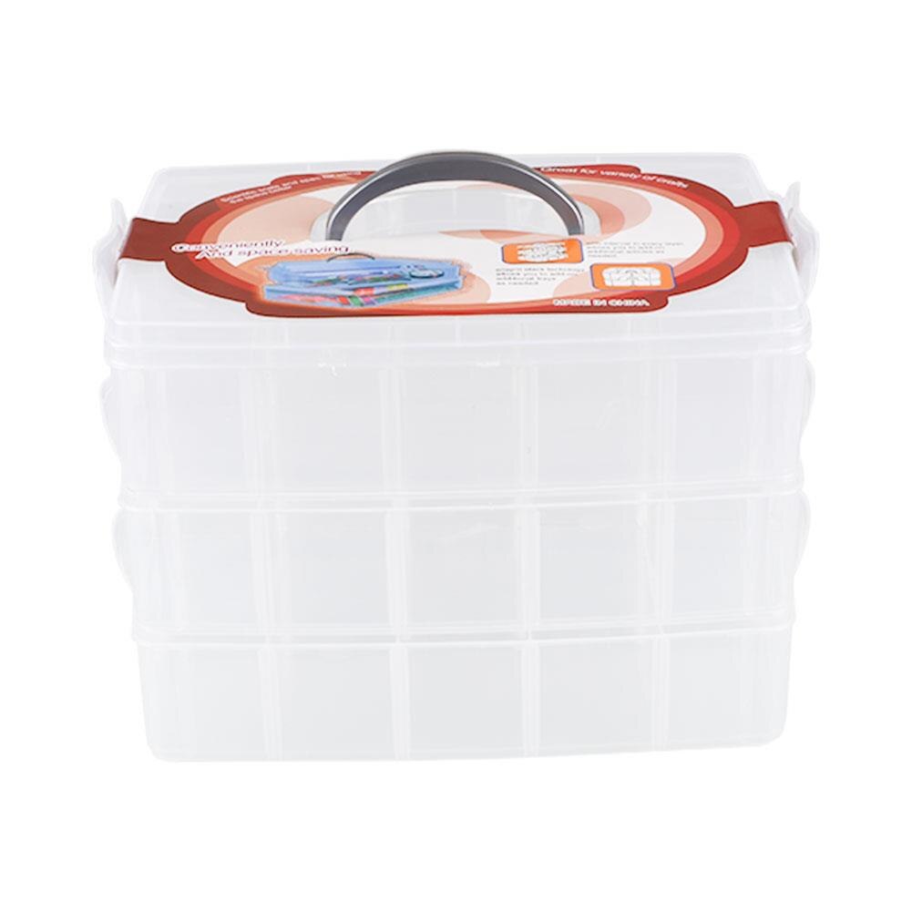 Make-up organizer lades plastic cosmetica opbergdoos sieradencontainer make-up koffer make-up kwasten houder organizers
