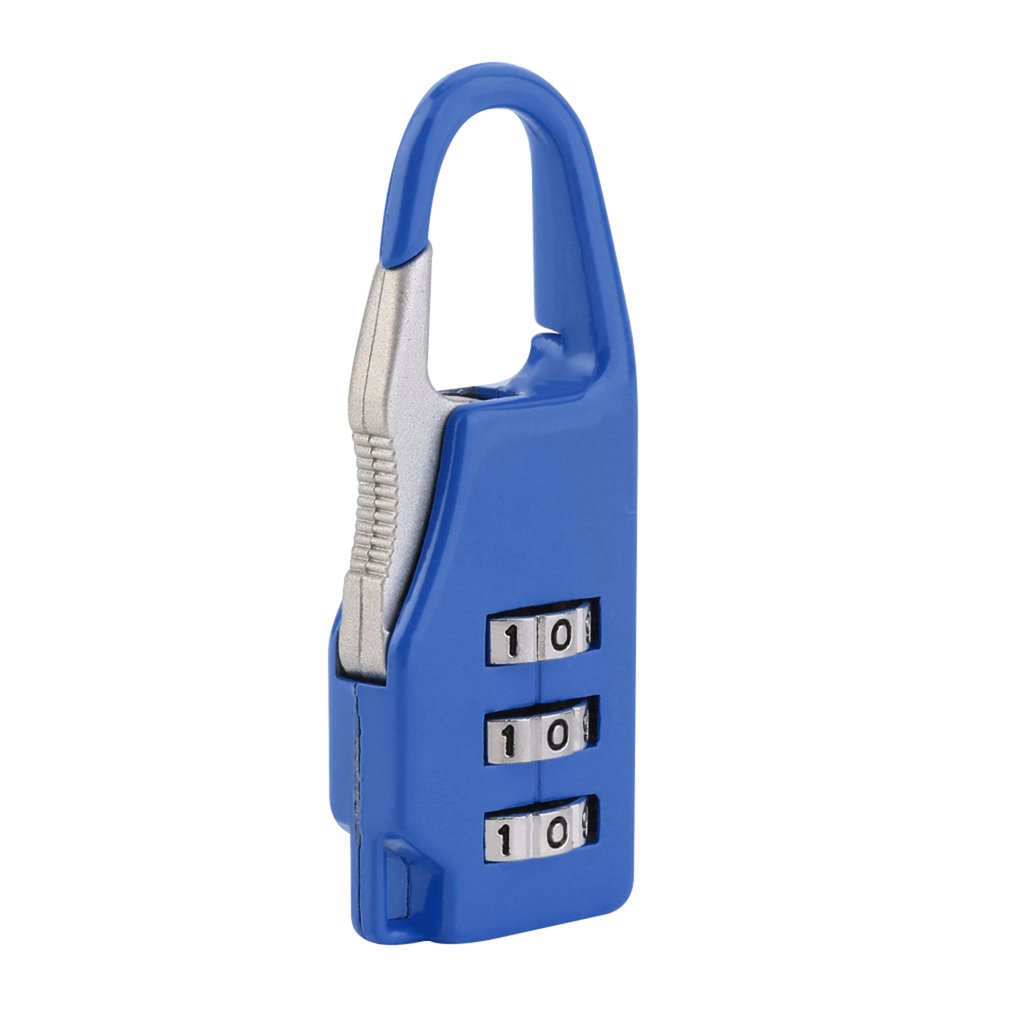 8 stuks mini-hangslot voor koffer, bagage, 3 cijfercombinaties