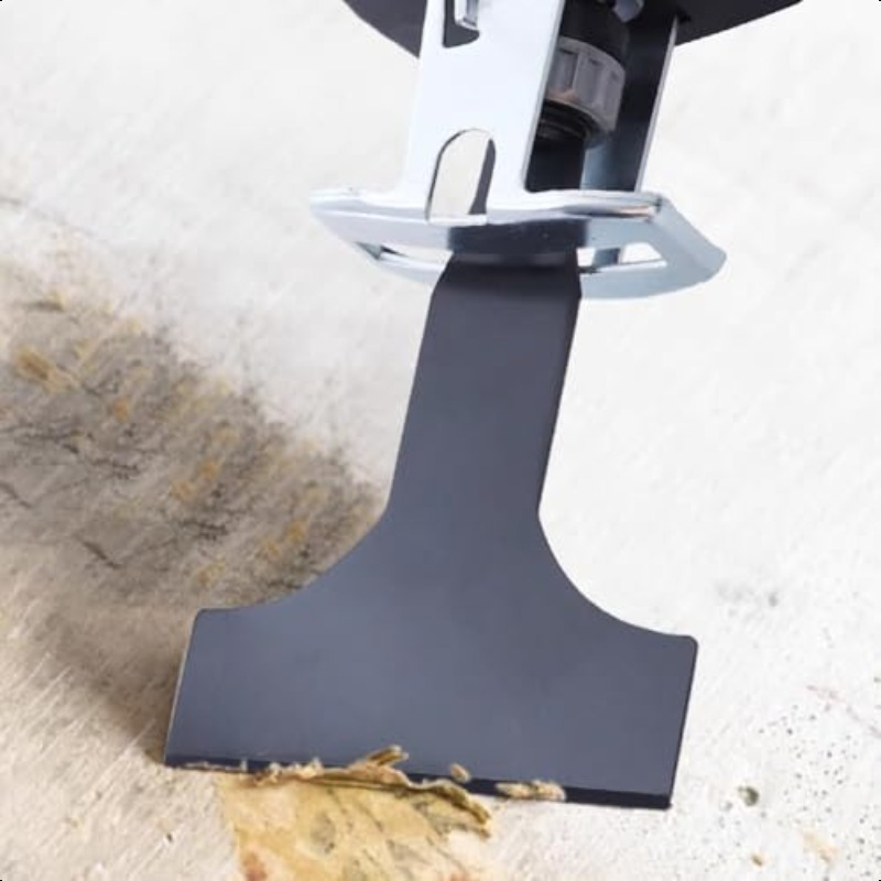 4-Piece Heavy-Duty Scraper and Blade Set for Reciprocating Saws Steel, Tile and Putty Removal, Wall and Ground Cleaning-