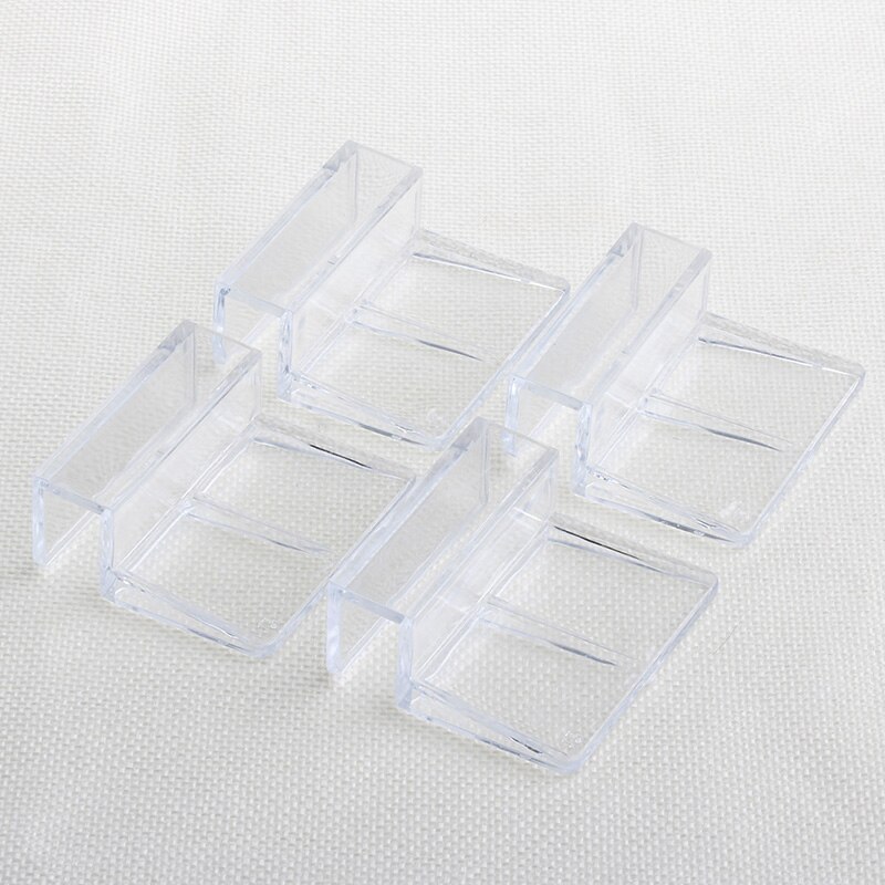 Clips acrílicos para pecera de Acuario, soporte para cubierta de vidrio, 6mm, 1 unidad