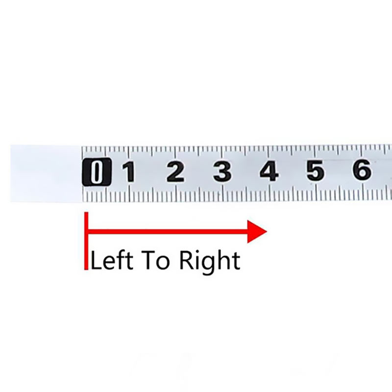 13 mm Edelstahl-Klebelineal, 1–10 Meter, Kohlenstoffstahlband vorwärts/rückwärts/mittlere Metallskala für Holzbearbeitung, flaches Lineal: Indigo / 24 mm