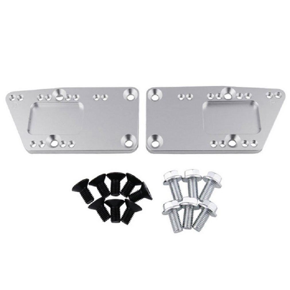 Universal Engine Swap Bracket SBC LS Conversion Motor Mount Adjustable Plate Aluminum Alloy Engine Swap Brackets Fit