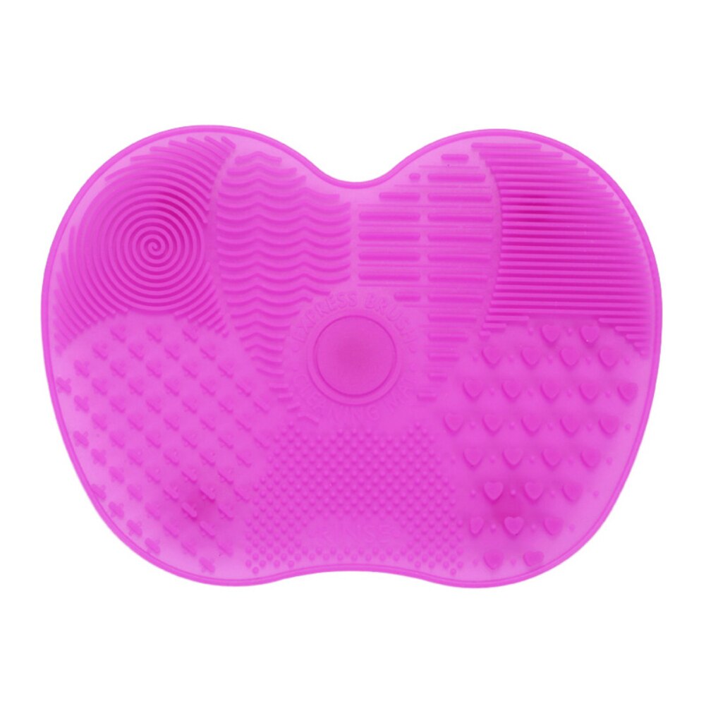 1 pc Silicone brosse nettoyant maquillage brosse tampon propre tapis de nettoyage lavage épurateur conseil tampons cosmétique maquillage nettoyant outil: 3