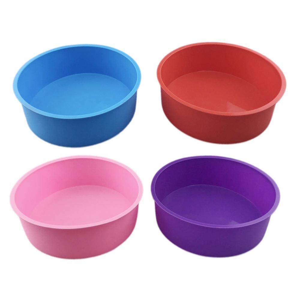 One by one round silicone cake baking mold baking utensils tray baking M8Y9: B