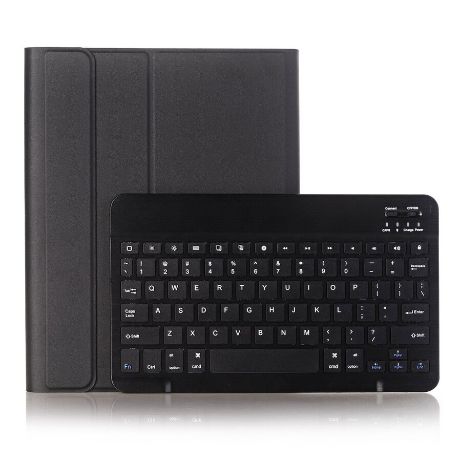 Bluetooth Keyboard Case Voor Apple Ipad 10.2 Pro 10.2 Toetsenbord Case Cover Funda Potlood Slot: Black