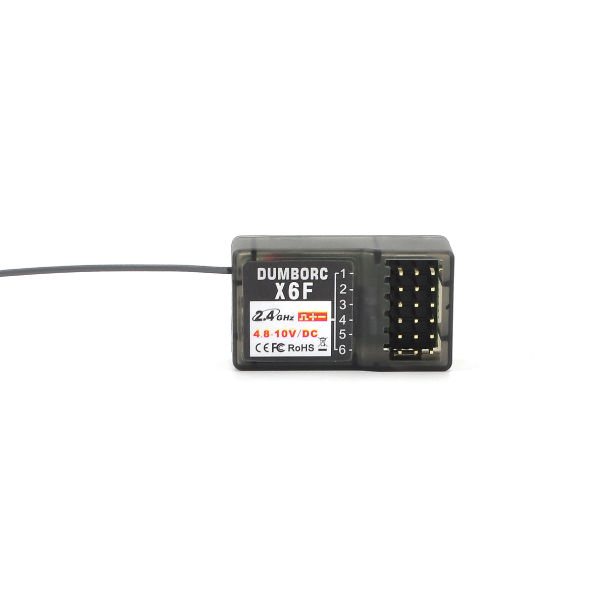 DumboRC X6 2.4G 6CH émetteur télécommande avec X6F/X6FG/X6DC/X6DCG gyroscope récepteur cc pour RC voiture réservoir bateau MN modèle ZD Racing: Gris clair
