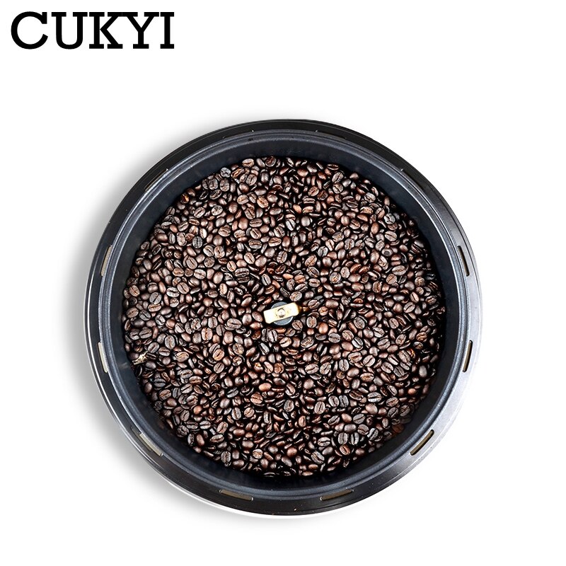 CUKYI-tostador eléctrico de granos de café, herramientas para hornear cacahuetes, máquina para asar palomitas de maíz, secador de granos, recubrimiento antiadherente, 110V/220V