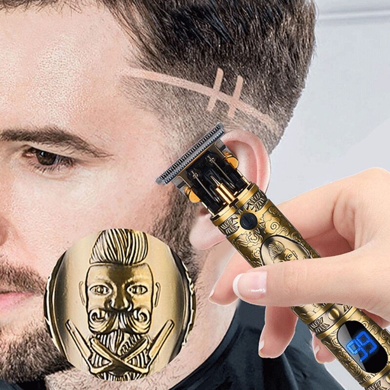 Professionele Mannen Elektrische Tondeuse Baard Trimmer Kapper Scheerapparaat Grooming Kit