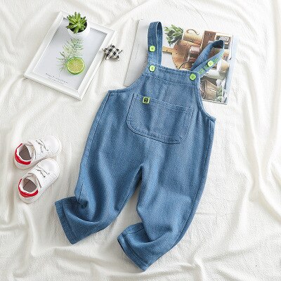 Herfst kinderkleding koreaanse kinderen jongens casual overalls baby jongen en meisjes casual jumpsuit effen overalls bodysuit 1-4y