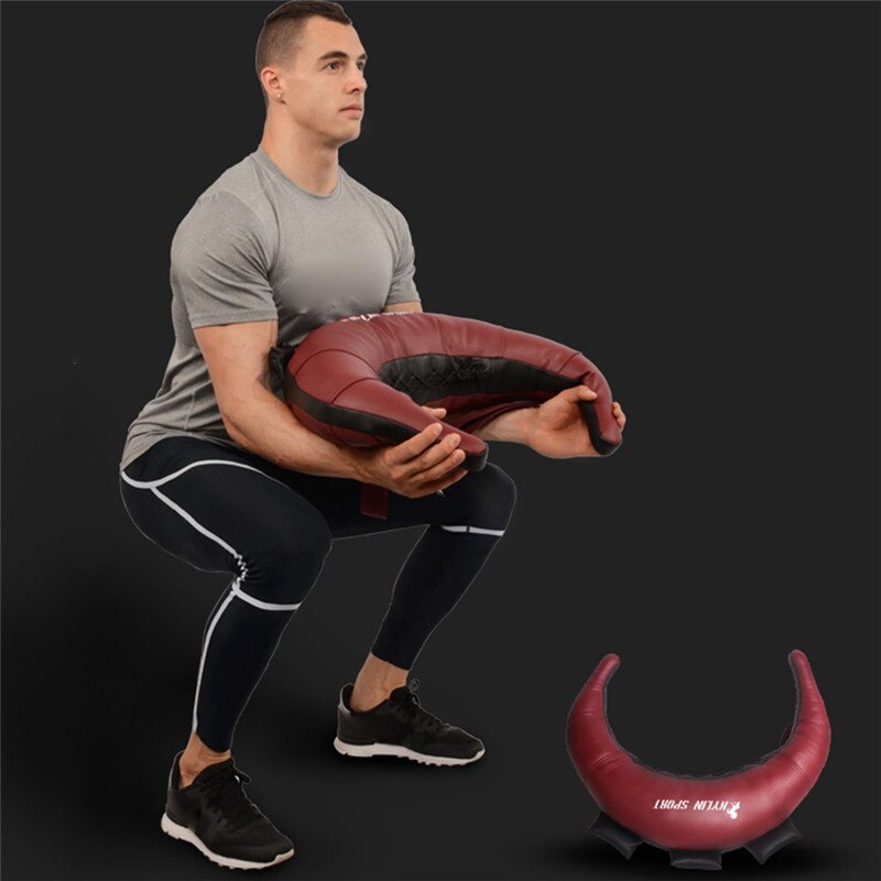 Weight Lifting Bulgarian Power Bag Strength Exercise Sandbag PU Leather MMA Boxing Punching Bag Fitness Boxing Training Sand bag