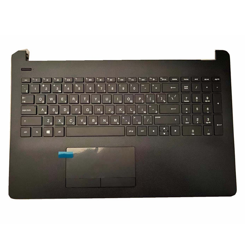 Russisk bærbar tastatur til hp pavilion 15-bw 15-bs 250 g6 255 g6 256 g6 med håndledsstøtte øverste dæksel uden touchpad: Default Title