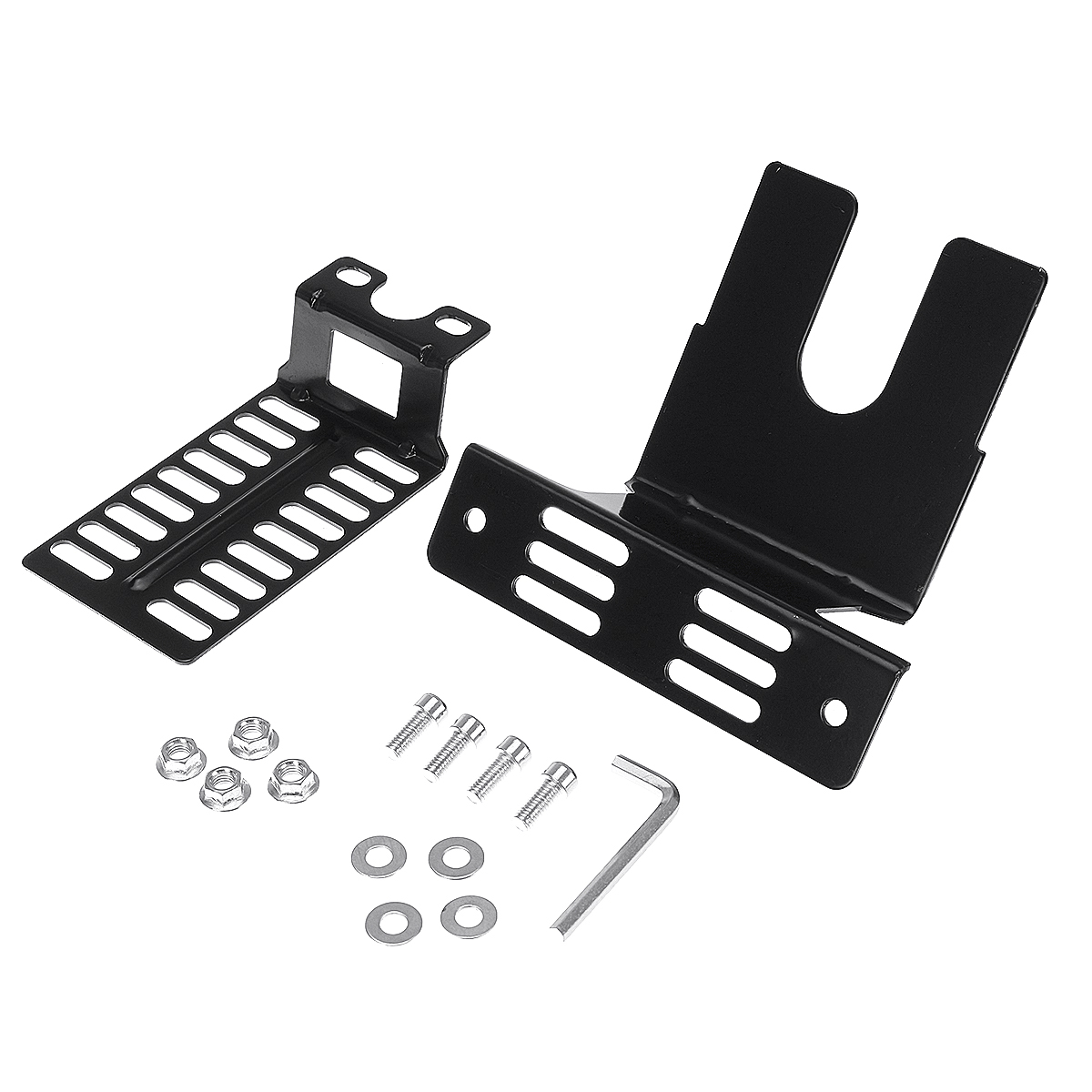 Iron Electric Rotisserie Grill Motor Bracket Spit Rod Holder Replacement Kits BBQ Accessories Rotisserie Parts Tools Black