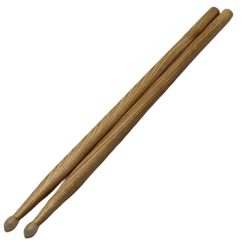 Baquetas para batería de buena , 1 par, 2B, Banda de Música, Color madera: 5A ashwood nylon tip