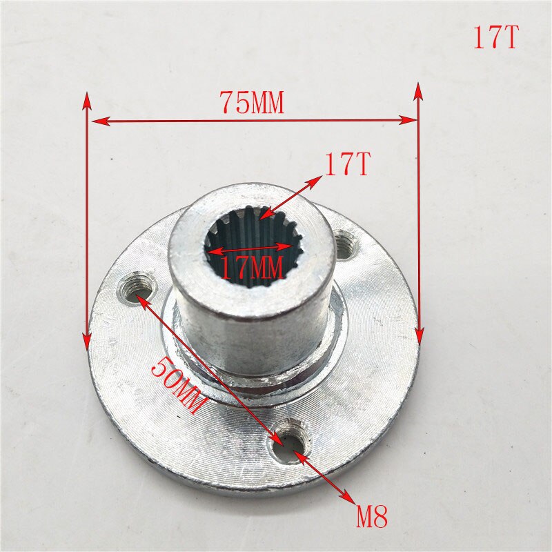 23T 17T Rear Wheel Hub or sprocket Fit For China 50cc 110cc 125cc Tire Go Kart Buggy Karting ATV UTV Quad Bike Parts: 17T  A